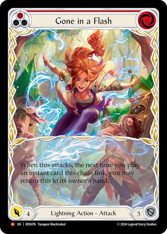 Gone in a Flash (Extended Art) [ROS076] (Rosetta)  Rainbow Foil | Webway Games