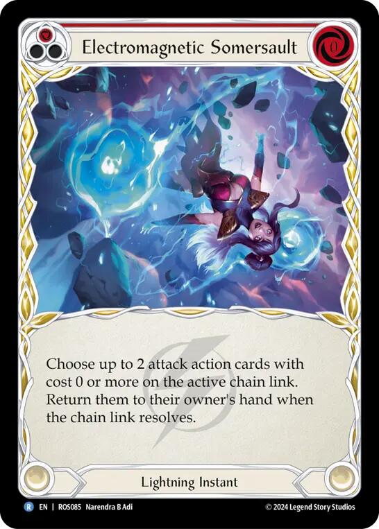 Electromagnetic Somersault (Red) [ROS085] (Rosetta)  Rainbow Foil | Webway Games