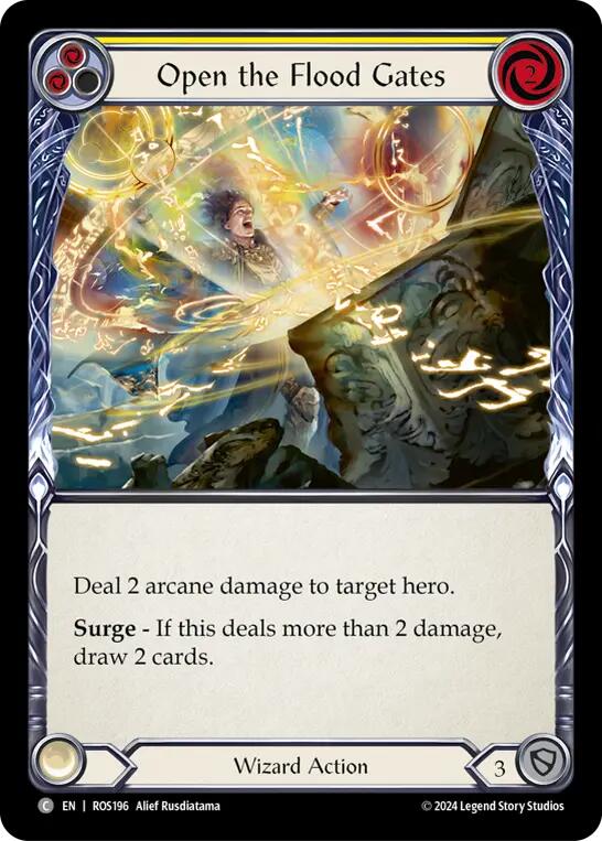 Open the Flood Gates (Yellow) [ROS196] (Rosetta)  Rainbow Foil | Webway Games