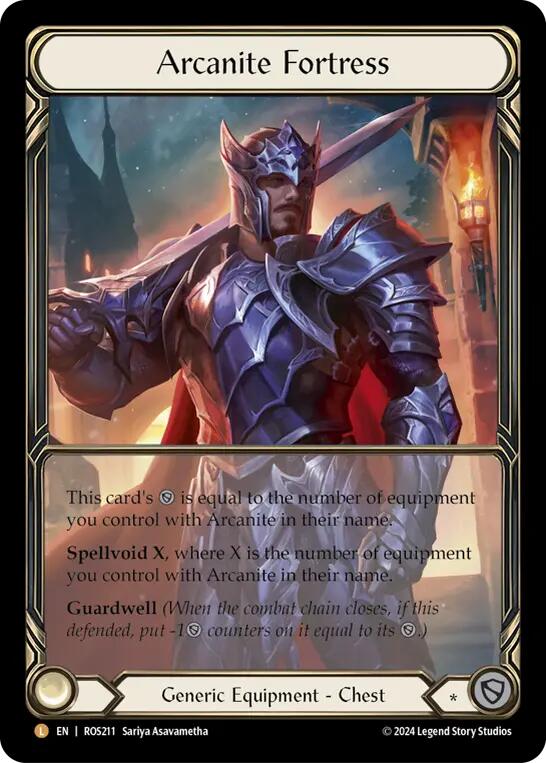 Arcanite Fortress (Extended Art) [ROS211] (Rosetta)  Cold Foil | Webway Games