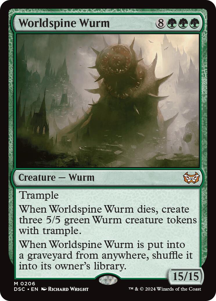 Worldspine Wurm [Duskmourn: House of Horror Commander] | Webway Games