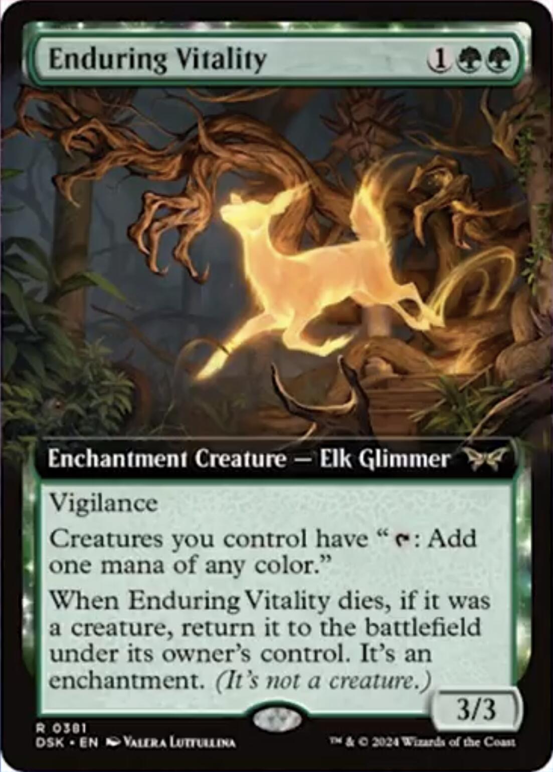 Enduring Vitality (Extended Art) [Duskmourn: House of Horror] | Webway Games