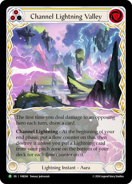 Channel Lightning Valley [FAB264] (Promo)  Cold Foil | Webway Games