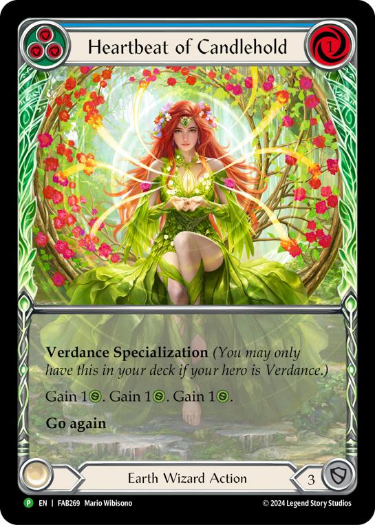 Heartbeat of Candlehold (Extended Art) [FAB269] (Promo)  Rainbow Foil | Webway Games