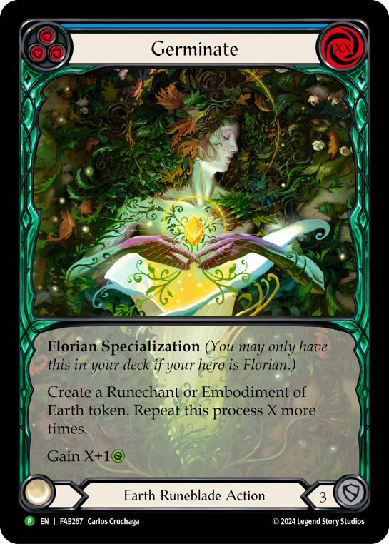 Germinate (Extended Art) [FAB267] (Promo)  Rainbow Foil | Webway Games