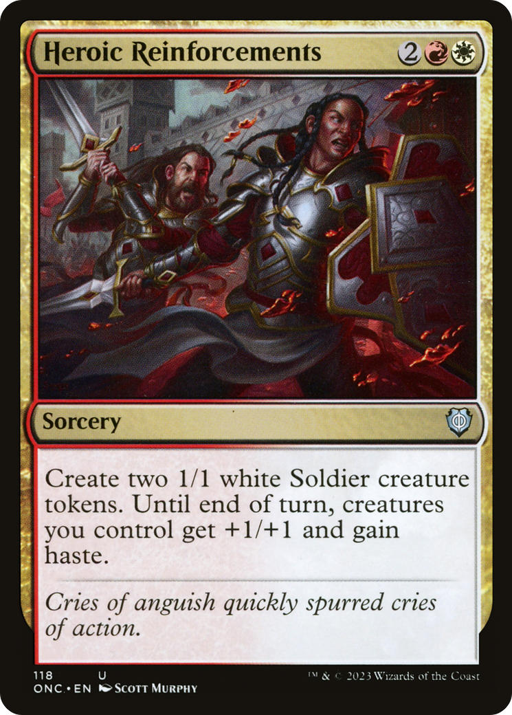 Heroic Reinforcements [Phyrexia: All Will Be One Commander] | Webway Games
