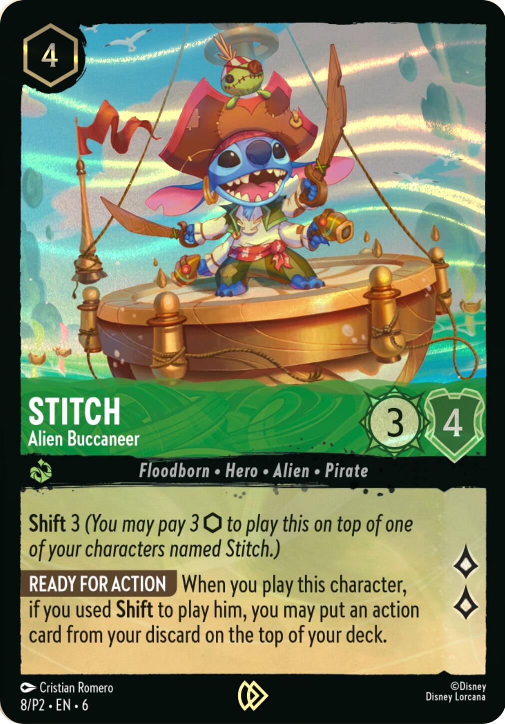 Stitch - Alien Buccaneer (Stitch Collector's Gift Set Promo) (8) [Promo Cards] | Webway Games