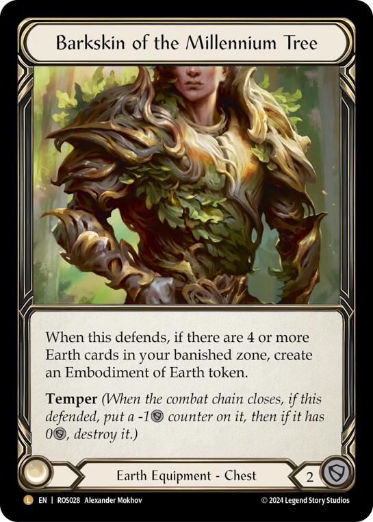 Barkskin of the Millennium Tree [ROS028] (Rosetta)  Rainbow Foil | Webway Games