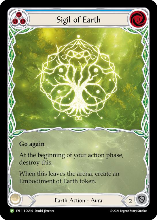 Sigil of Earth (Extended Art) [LGS310] (Promo)  Rainbow Foil | Webway Games