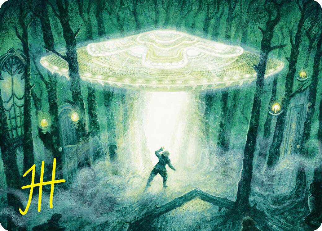 Unidentified Hovership Art Card (Gold-Stamped Signature) [Duskmourn: House of Horror Art Series] | Webway Games