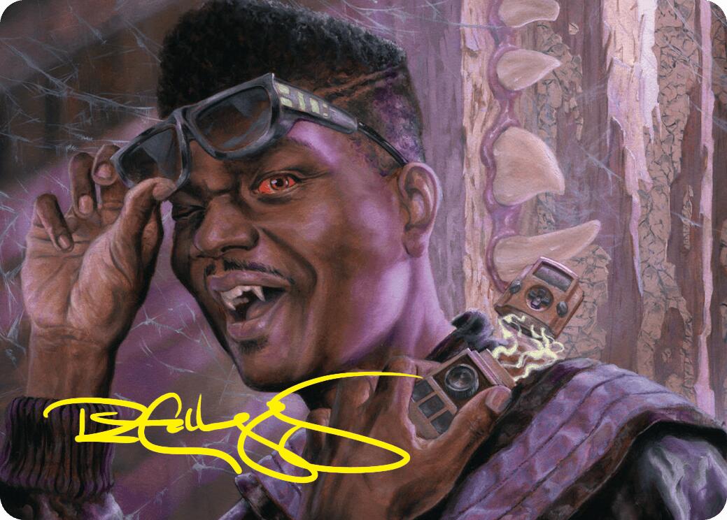 Dashing Bloodsucker Art Card (Gold-Stamped Signature) [Duskmourn: House of Horror Art Series] | Webway Games