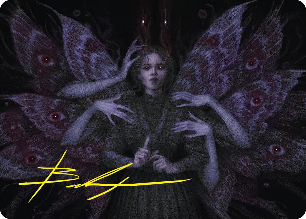 Demonic Counsel Art Card (7/54) (Gold-Stamped Signature) [Duskmourn: House of Horror Art Series] | Webway Games