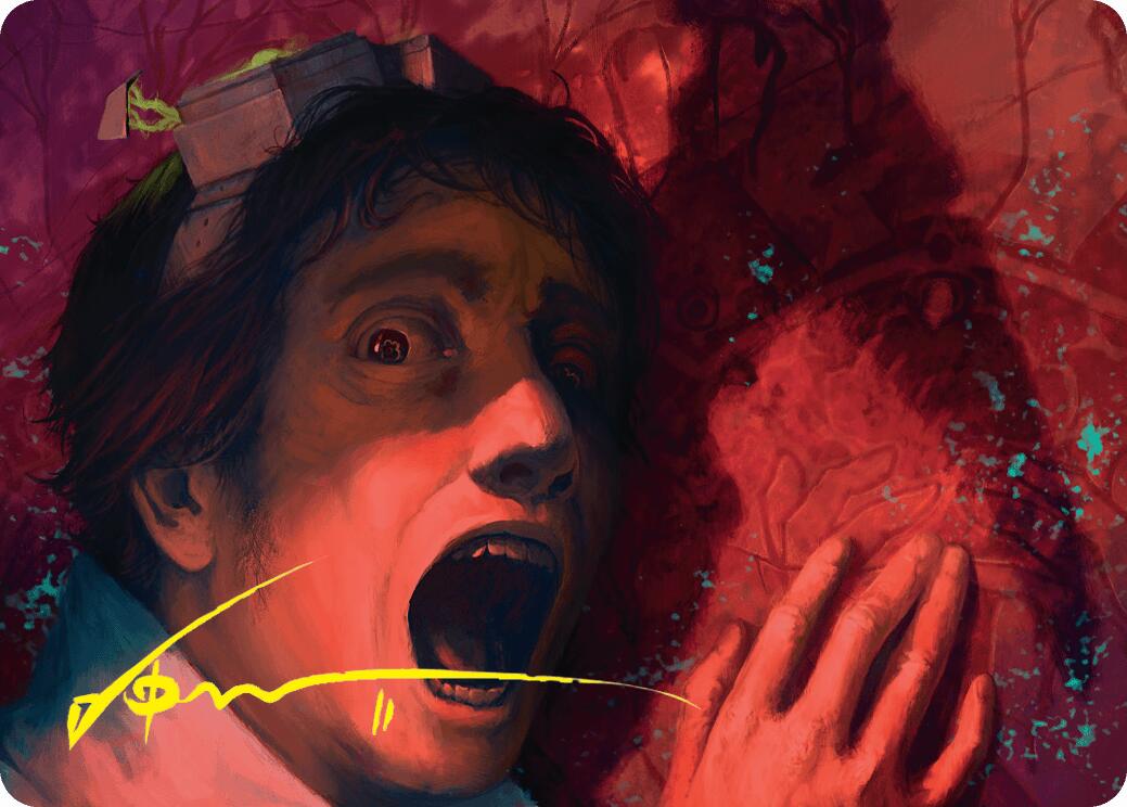 Murder Art Card (Gold-Stamped Signature) [Duskmourn: House of Horror Art Series] | Webway Games