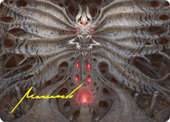Valgavoth, Terror Eater Art Card (Gold-Stamped Signature) [Duskmourn: House of Horror Art Series] | Webway Games