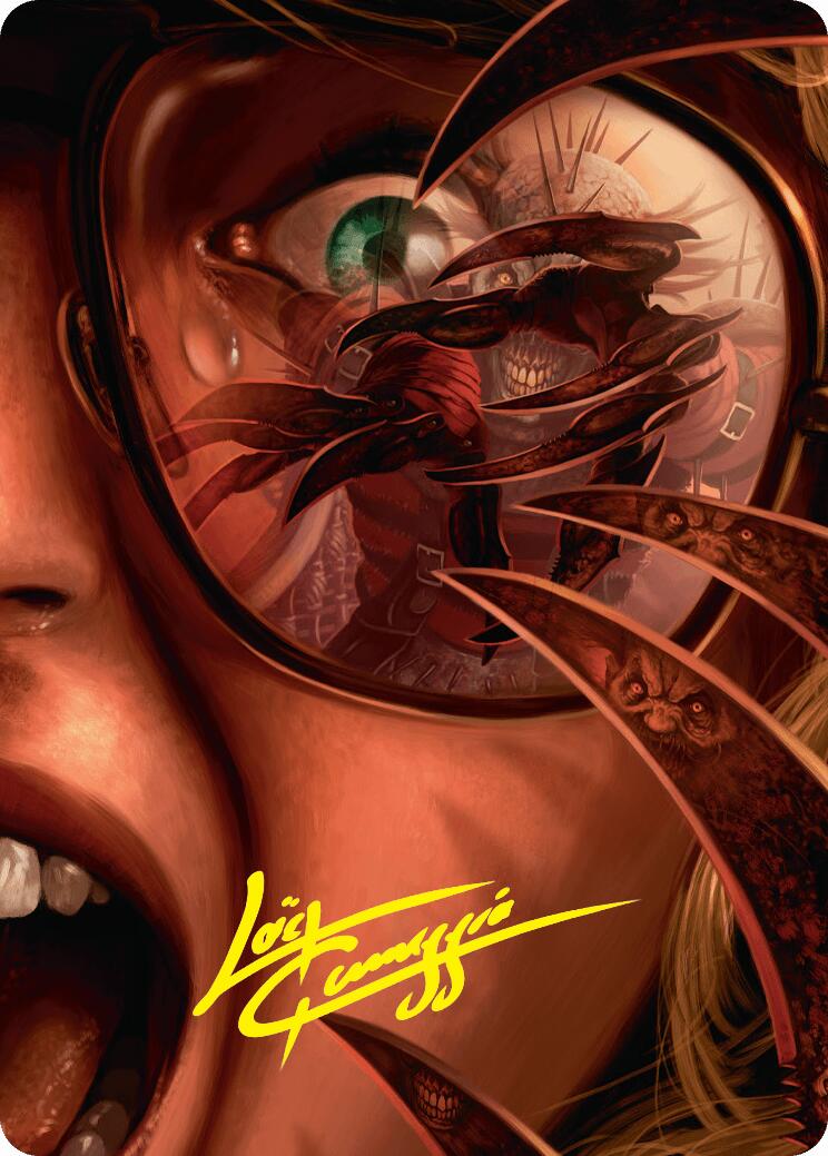 Razorkin Needlehead Art Card (Gold-Stamped Signature) [Duskmourn: House of Horror Art Series] | Webway Games