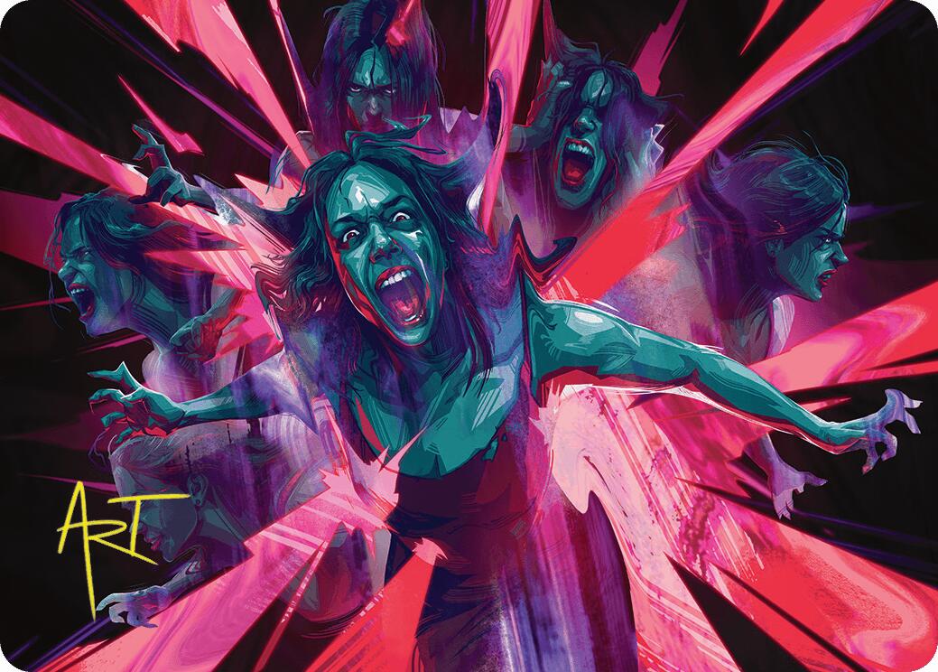 Waltz of Rage Art Card (Gold-Stamped Signature) [Duskmourn: House of Horror Art Series] | Webway Games