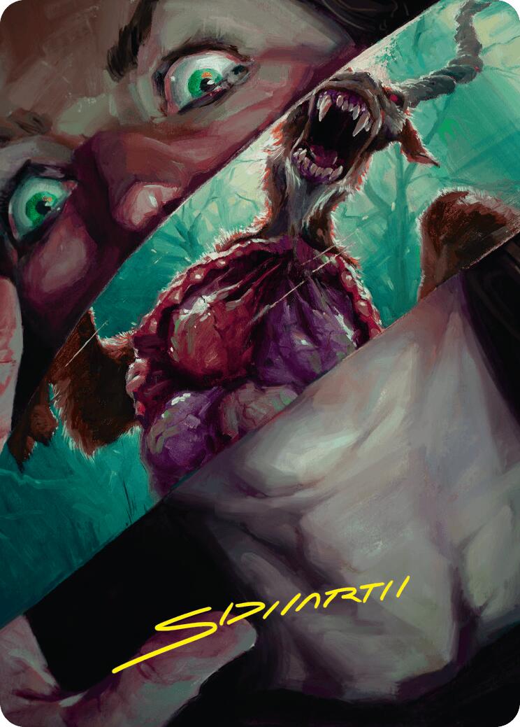 Hauntwoods Shrieker Art Card (Gold-Stamped Signature) [Duskmourn: House of Horror Art Series] | Webway Games
