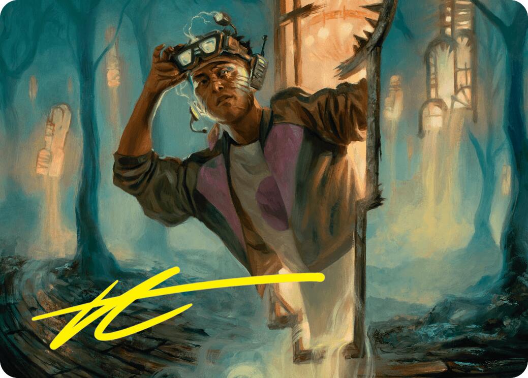 House Cartographer Art Card (Gold-Stamped Signature) [Duskmourn: House of Horror Art Series] | Webway Games