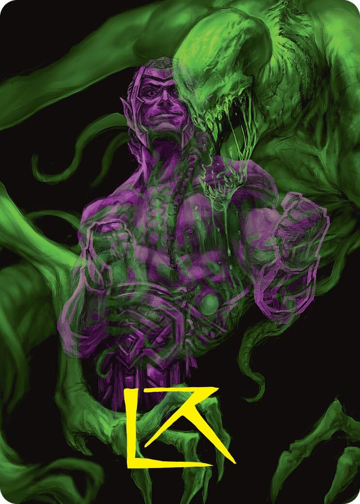 Tyvar, the Pummeler Art Card (Gold-Stamped Signature) [Duskmourn: House of Horror Art Series] | Webway Games