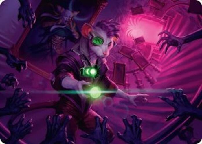 Nashi, Searcher in the Dark Art Card (21/54) [Duskmourn: House of Horror Art Series] | Webway Games