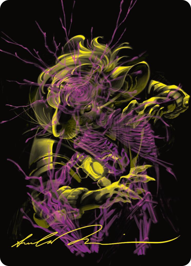 Nashi, Searcher in the Dark Art Card (43/54) (Gold-Stamped Signature) [Duskmourn: House of Horror Art Series] | Webway Games