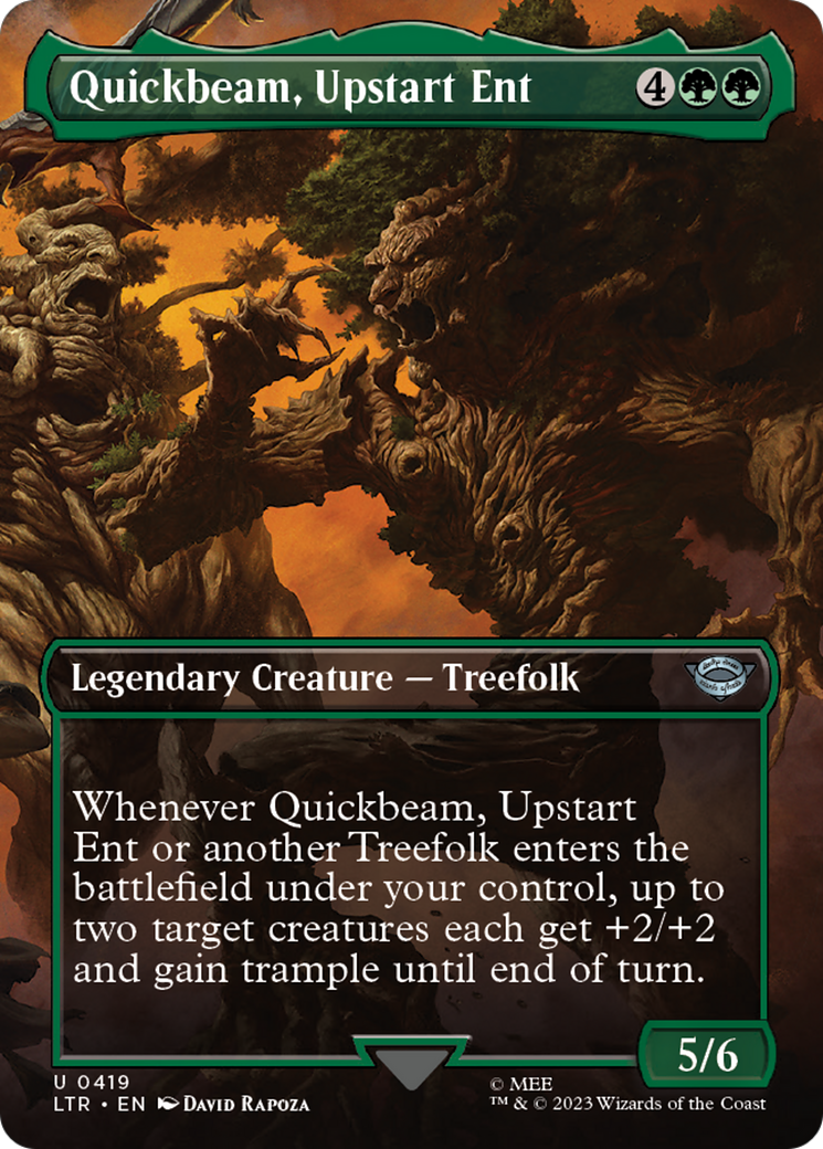 Quickbeam, Upstart Ent (Borderless Alternate Art) [The Lord of the Rings: Tales of Middle-Earth] | Webway Games