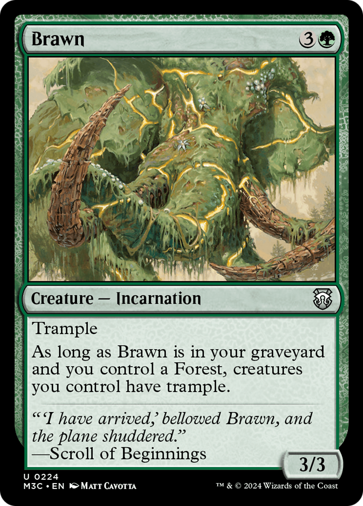 Brawn (Ripple Foil) [Modern Horizons 3 Commander] | Webway Games