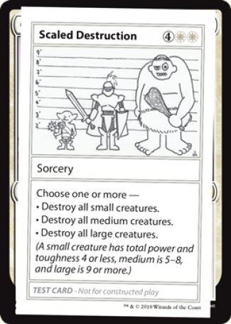 Scaled Destruction (2021 Edition) [Mystery Booster Playtest Cards] | Webway Games