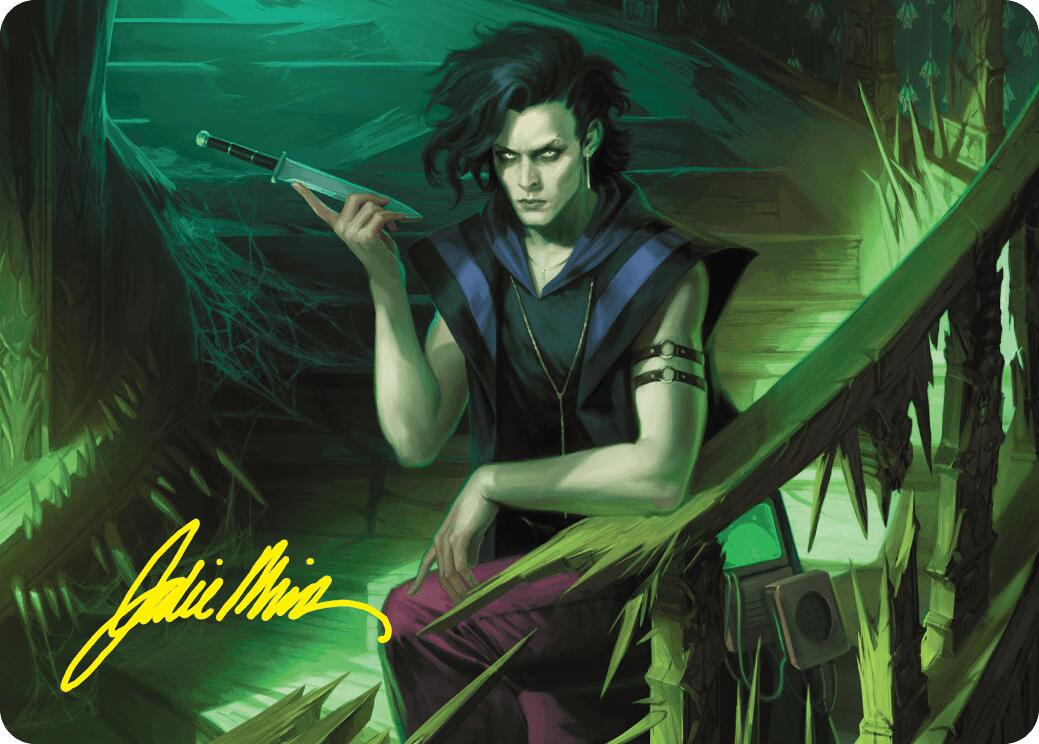 Winter, Misanthropic Guide Art Card (Gold-Stamped Signature) [Duskmourn: House of Horror Art Series] | Webway Games