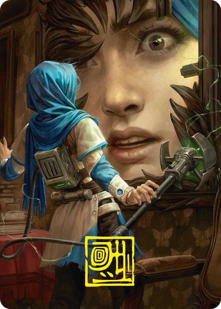 Reality Is Mine to Control Art Card (Gold-Stamped Signature) [Duskmourn: House of Horror Art Series] | Webway Games