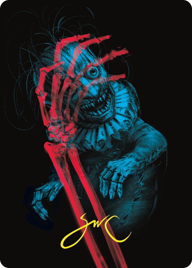 Marvin, Murderous Mimic Art Card (Gold-Stamped Signature) [Duskmourn: House of Horror Art Series] | Webway Games