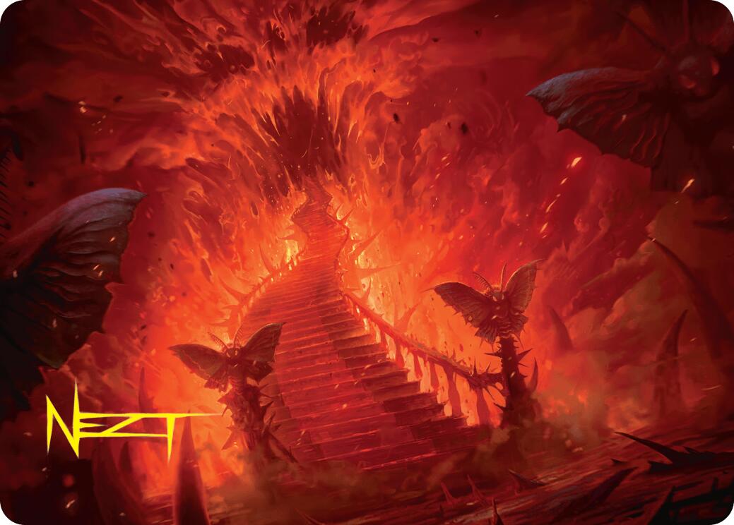 Mountain Art Card (Gold-Stamped Signature) [Duskmourn: House of Horror Art Series] | Webway Games