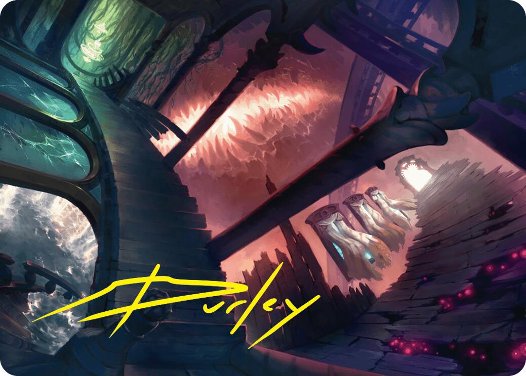 Terramorphic Expanse Art Card (Gold-Stamped Signature) [Duskmourn: House of Horror Art Series] | Webway Games