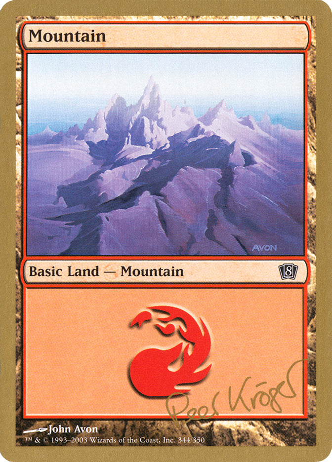 Mountain (344) (Peer Kroger) [World Championship Decks 2003] | Webway Games