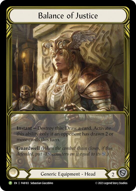 Balance of Justice [FAB183] (Promo)  Cold Foil | Webway Games