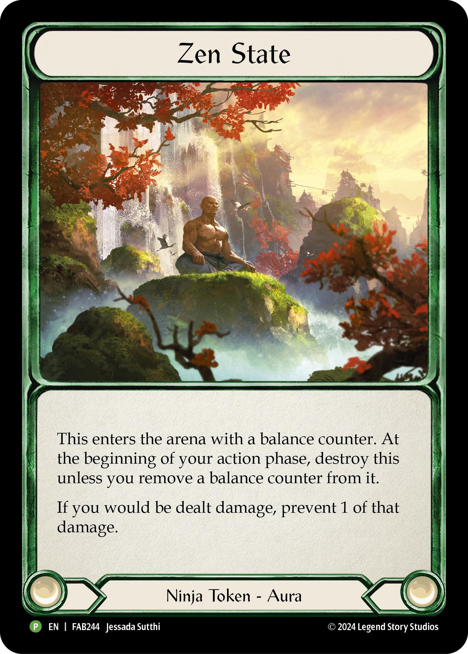 Zen State (Cold Foil) [FAB244] (Promo)  Rainbow Foil | Webway Games