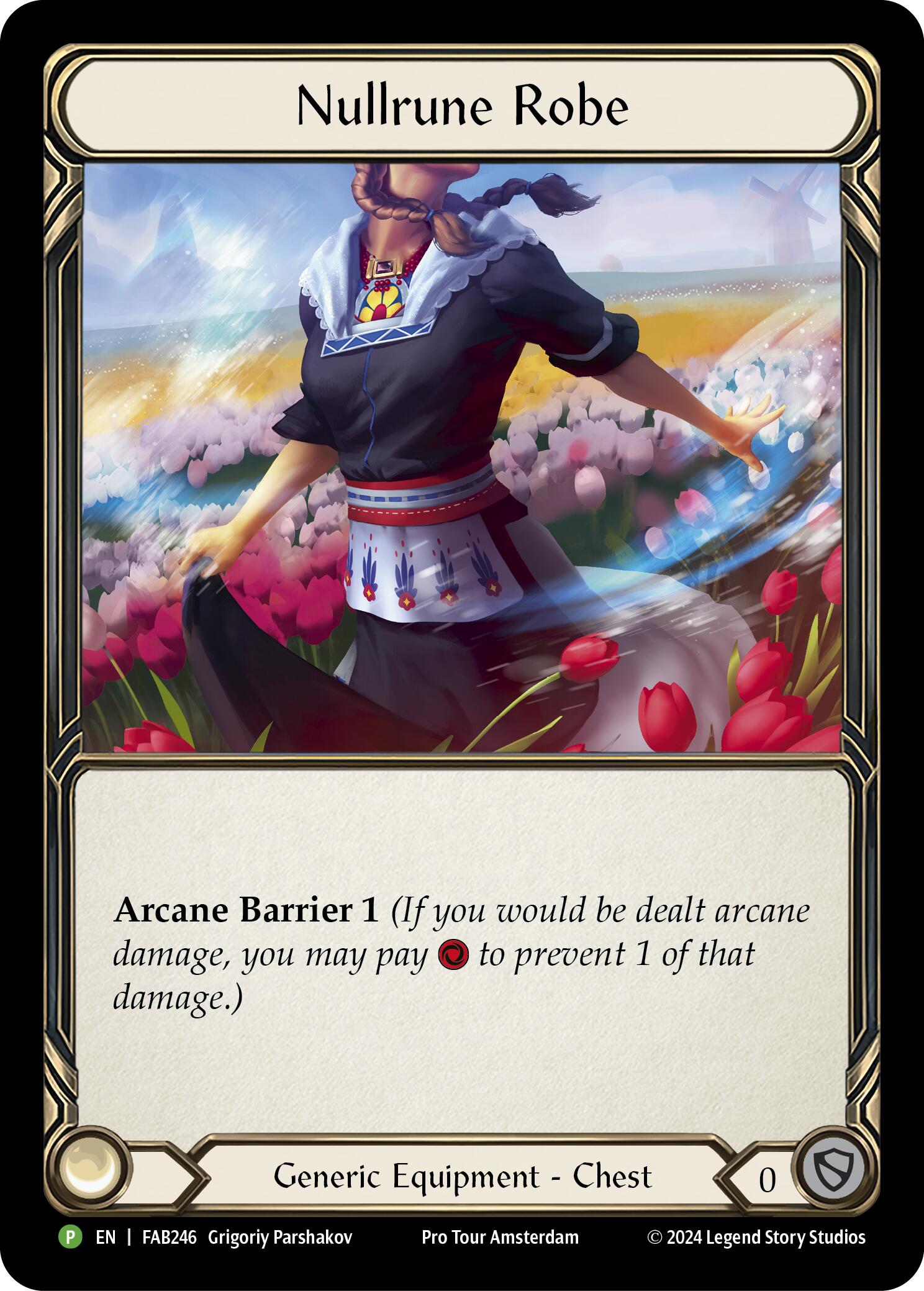 Nullrune Robe (Cold Foil) [FAB246] (Promo)  Rainbow Foil | Webway Games