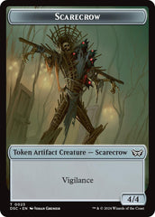 Devil // Scarecrow Double-Sided Token [Duskmourn: House of Horror Commander Tokens] | Webway Games