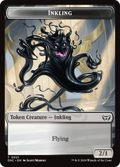 Inkling // Scarecrow Double-Sided Token [Duskmourn: House of Horror Commander Tokens] | Webway Games