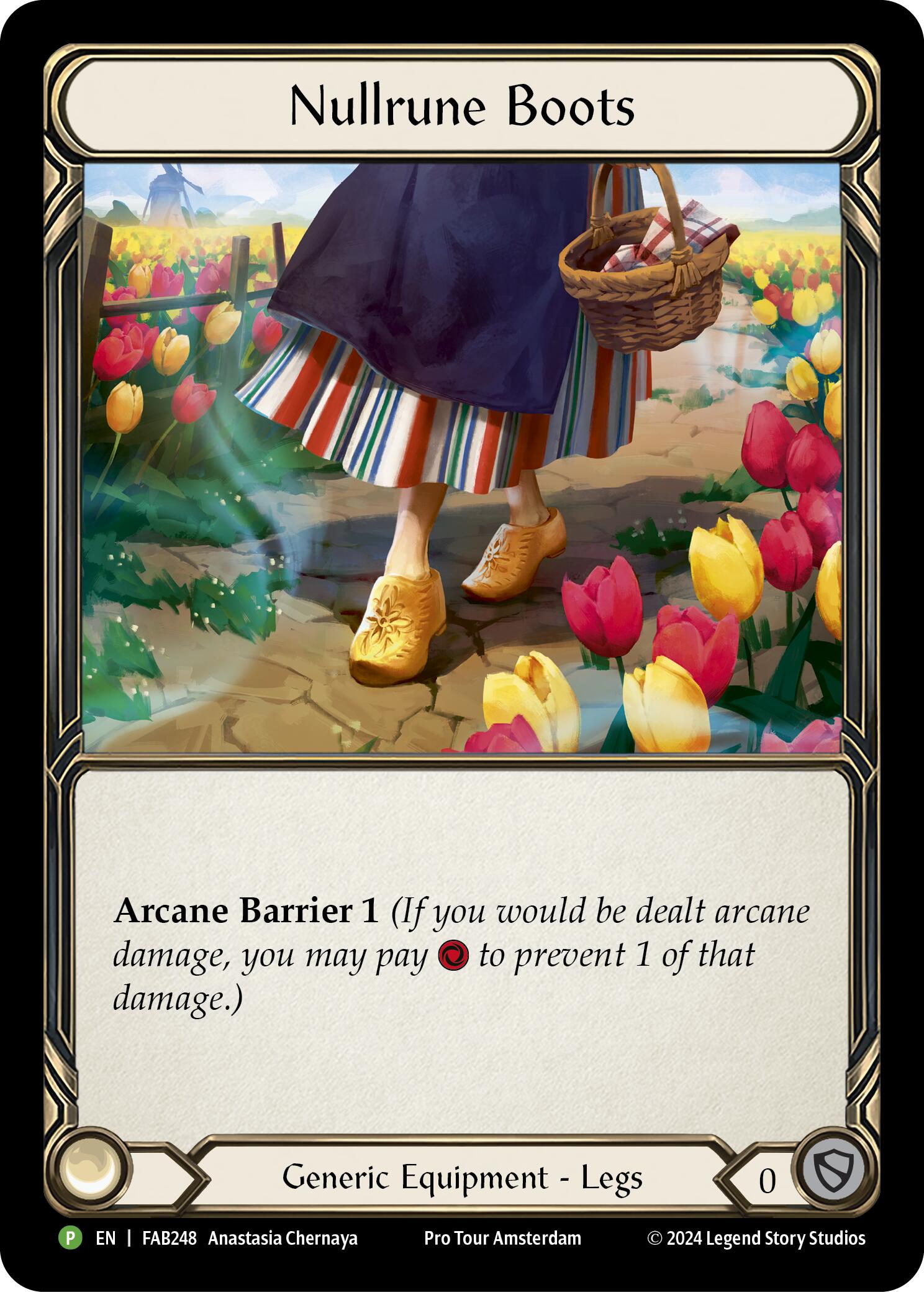 Nullrune Boots (Cold Foil) [FAB248] (Promo)  Rainbow Foil | Webway Games