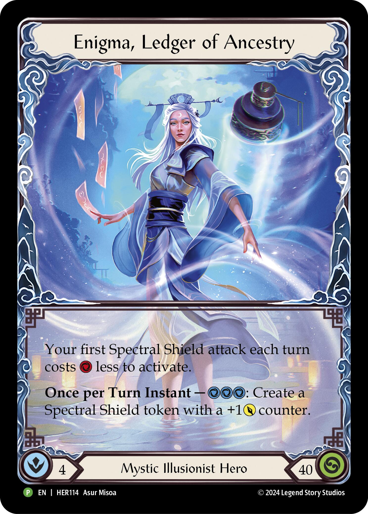 Enigma, Ledger of Ancestry (Cold Foil) [HER114] (Promo)  Rainbow Foil | Webway Games