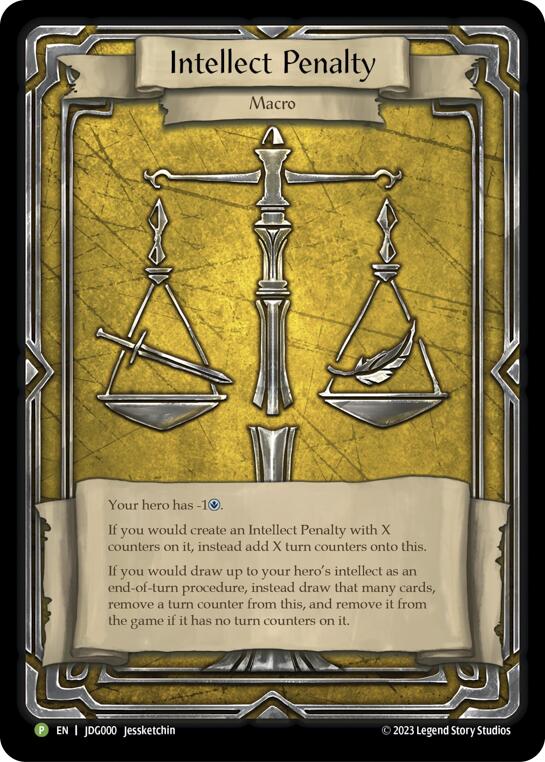 Intellect Penalty (Cold Foil) [JDG000] (Promo)  Rainbow Foil | Webway Games
