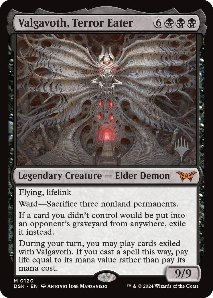 Valgavoth, Terror Eater (Promo Pack) [Duskmourn: House of Horror Promos] | Webway Games