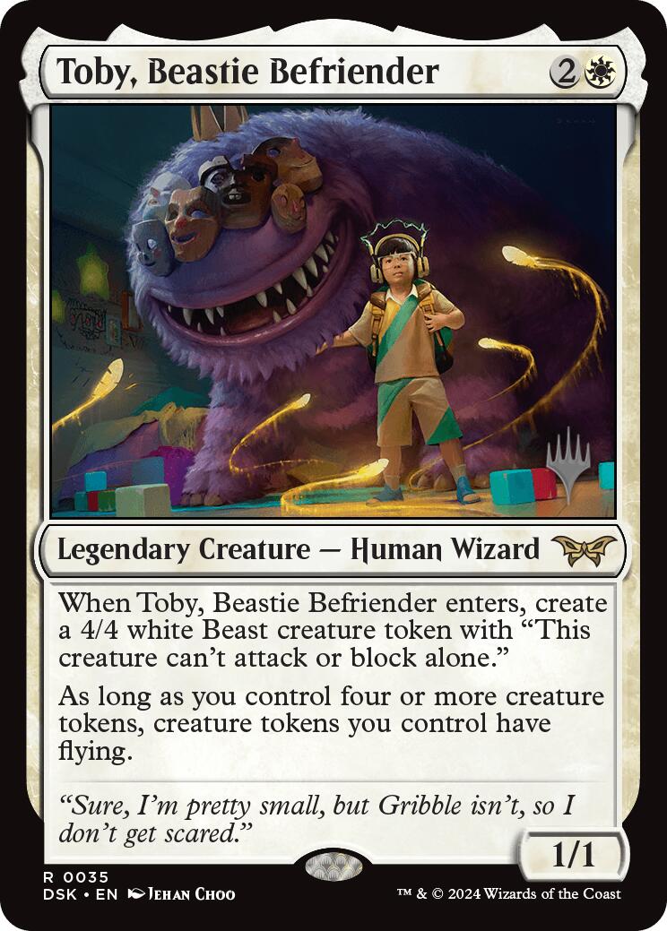 Toby, Beastie Befriender (Promo Pack) [Duskmourn: House of Horror Promos] | Webway Games