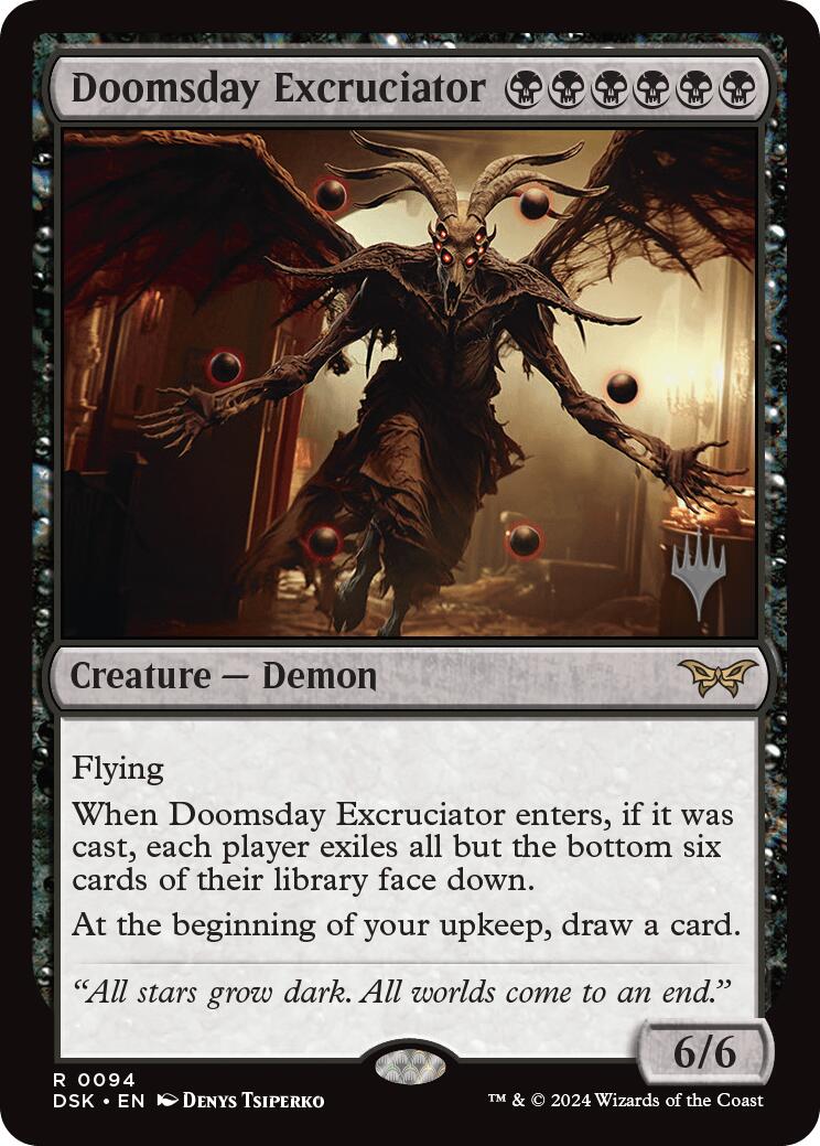 Doomsday Excruciator (Promo Pack) [Duskmourn: House of Horror Promos] | Webway Games
