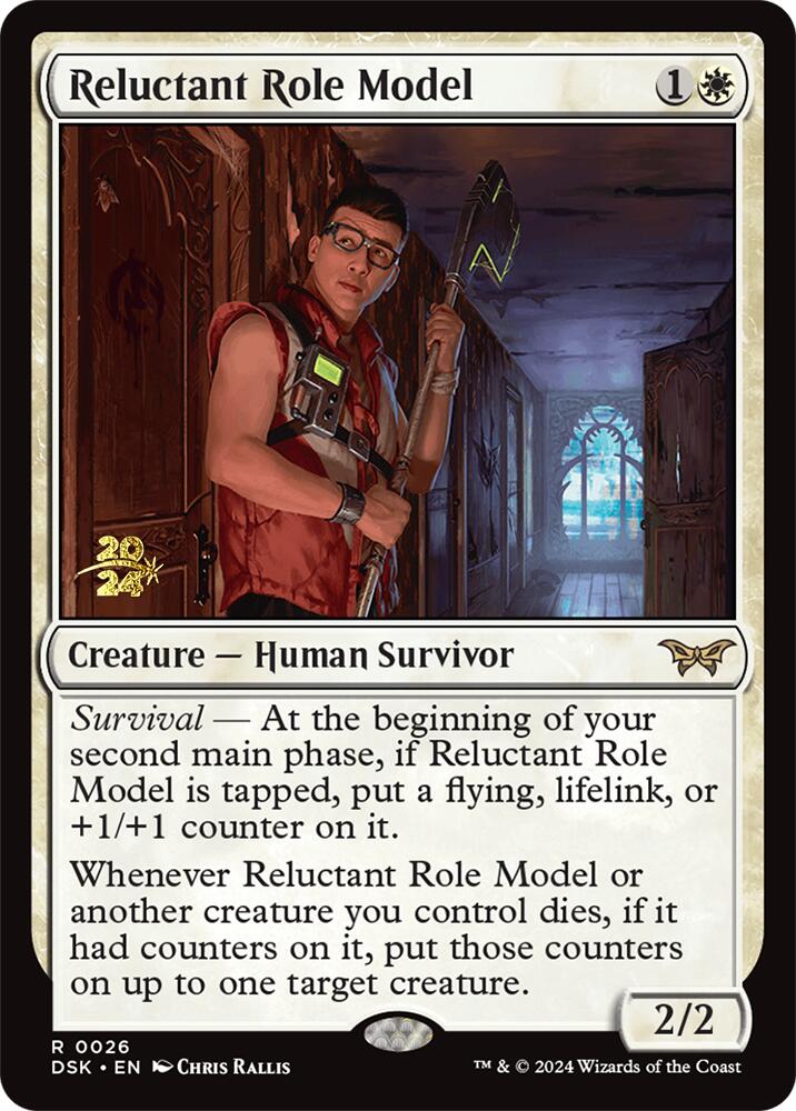 Reluctant Role Model (0026) [Duskmourn: House of Horror Prerelease Promos] | Webway Games