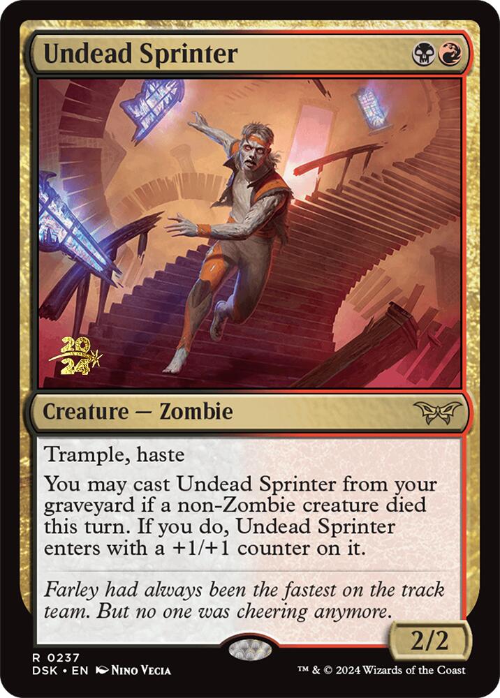 Undead Sprinter [Duskmourn: House of Horror Prerelease Promos] | Webway Games