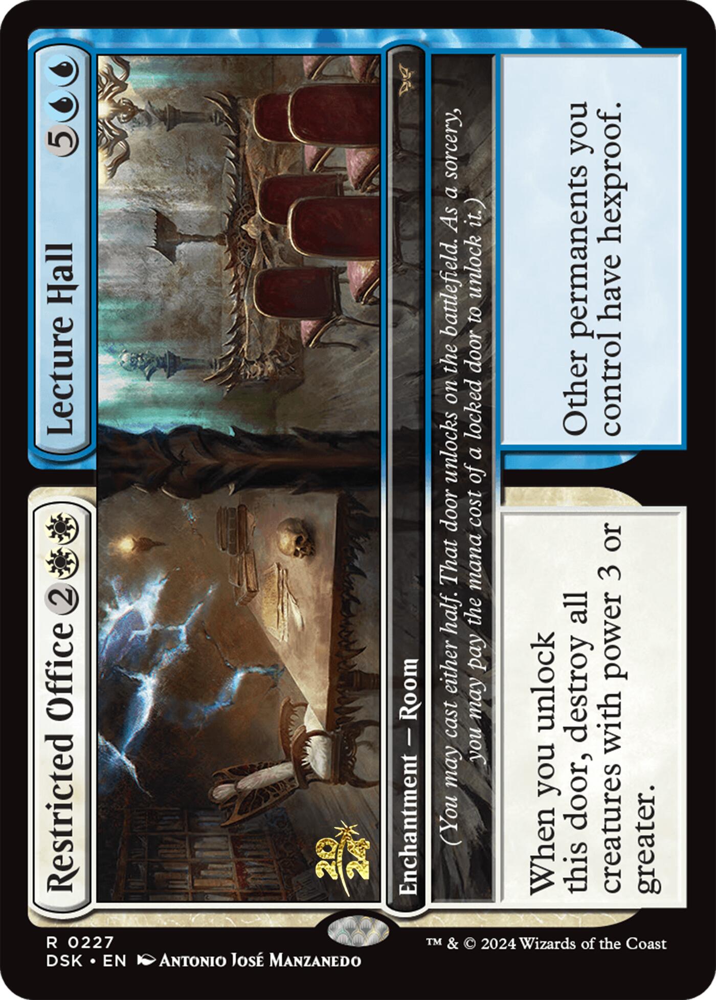Restricted Office // Lecture Hall [Duskmourn: House of Horror Prerelease Promos] | Webway Games