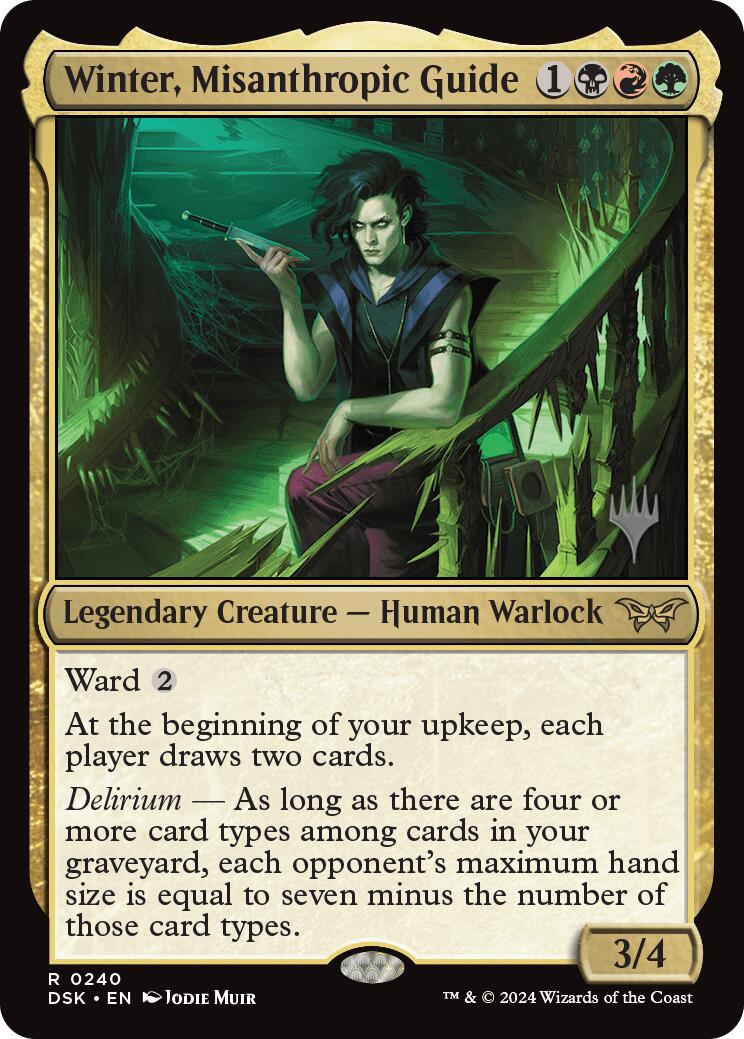 Winter, Misanthropic Guide (Promo Pack) [Duskmourn: House of Horror Promos] | Webway Games