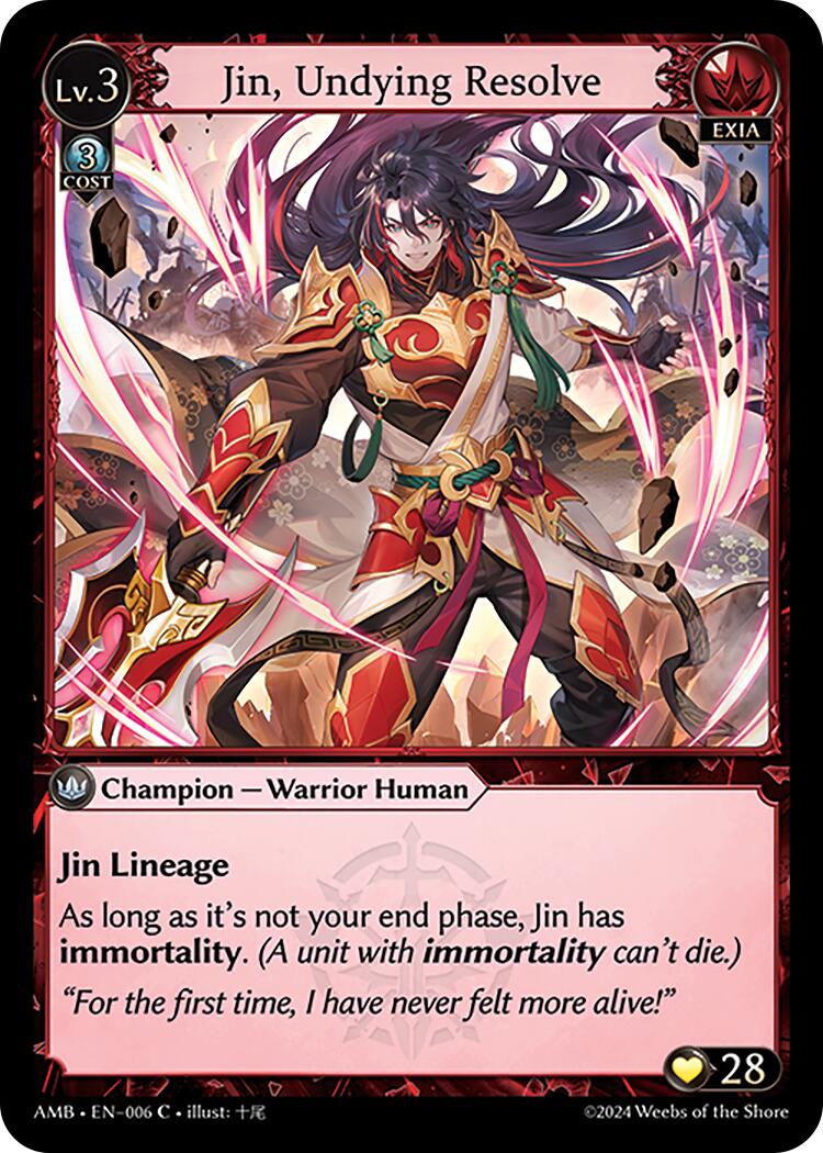 Jin, Undying Resolve (006) [Mortal Ambition] | Webway Games